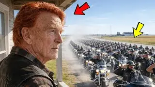 Veteran half Biker. Am n&auml;chsten Tag fanden 2000 Biker sein Haus!