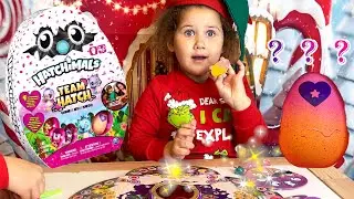 Hatchimals Team Hatch Game Unboxing & Playing with my family, Who won?