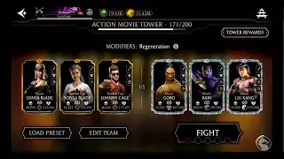 Action Movie Tower Fatal Battle 171 | Mortal Kombat Mobile