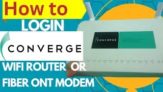 Вход в систему и смена пароля беспроводной сети модема Converge Fiber WiFi Router | Вход в админи...