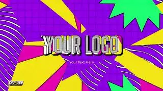 Comical Burst Logo Reveal After Effects Template Download