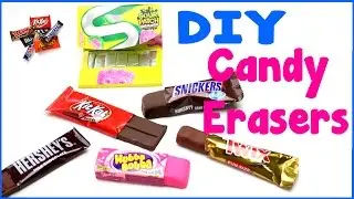 DIY Crafts: 6 Easy DIY Candy Erasers - Cool Unique Craft Tutorial
