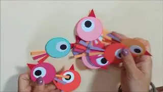 Best out of Waste, Easy and Creative Summer Camp Kids Activity (2018), DIY Paper Bird Wall Hanging