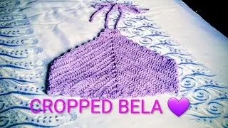 CROPPED EM CROCH&Ecirc; BELA/ ADULTO E INFANTIL PARA DESTROS 