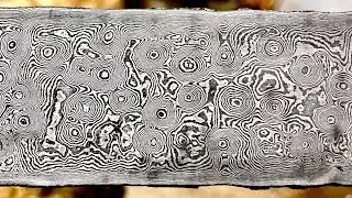 How to forge Raindrop pattern Damascus in 5 minutes!