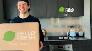 Jake Evans pr&eacute;pare un repas HelloFresh de chez lui