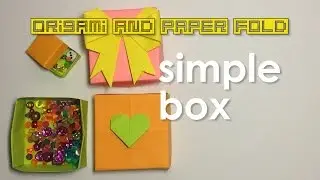 Paper Fold - Simple Box with Lid for Kids, Tweens & Teens - Traditional - Gift Box, Small Storage