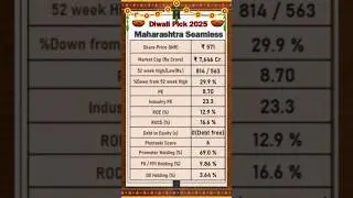 Diwali Pick 2025 💥 | Maharashtra Seamless #shorts #education #indianstockmarket #motivation