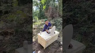 Backcountry crapper  #stihl #alaskanmill #backcountry #huntcamp #fishingcamp