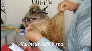 Thin hair and beautiful #laweave #braidlesssewin #thinhair #@marinellehairhobs2314