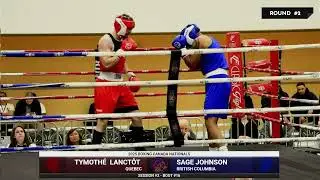 Tymothe Lanctot vs Sage Johnson - 2025 Boxing Canada Nationals - Session 2