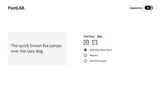 FontLAB. (V1) | Interactive Typeface Previewer