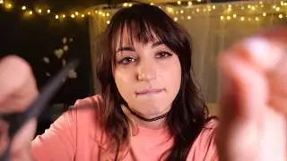 Pulling and Snipping Your Face - ASMR
