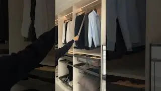 Wardrobe lift with pull out basket #spacesaving #wardrobeaccessories