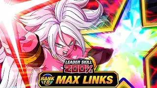 LOOKING GOOD!! LEVEL 10 LINKS 100% DOKKANFEST GOOD ANDROID 21! (DBZ: Dokkan Battle)