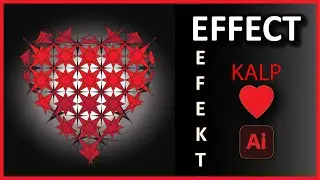 Adobe Illustrator Programında Effect Kullanarak Kalp Çizimi Tasarlama (Pen Tool, Shape Builder Tool)