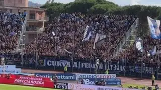 Away Tifosi Napoli at Stadio Carlo Castellani | Seria A Match Empoli vs SSC Napoli 0 - 1