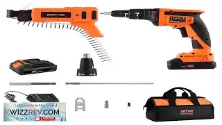 VEVOR Drywall Screw Gun Auto Feed 20V Max Collated Drywall Screwgun 4200RPM Brushless