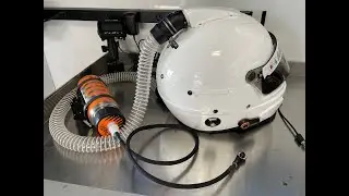 Maglock Helmet Air Installation - Magnetic air pumper attachment for racing helmets using forced air