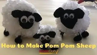 How to Make Pom Pom Sheep Video - DIY Crafts by EconoCrafts