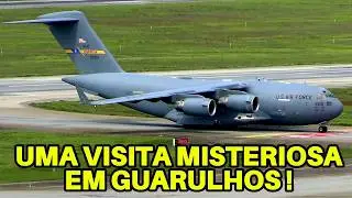 ESTAVAMOS GRAVANDO QUANDO DE REPENTE SURGE UM BOEING C17 NO AEROPORTO DE GUARULHOS