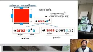 Algorithm and flowchart for any 4edge area.||square||rectangular etc..||HSC ICT||WITH FARUQUE SIR