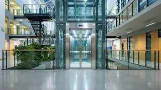 Glass Otis Gen2 Lift | UCD Quinn School of Business 