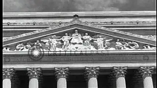 National Archives building in Washington DC,United States HD Stock Footage