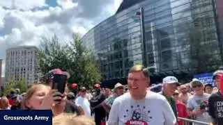 Huge Crowd! At The Trump Rally In Grand Rapids, MI