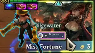 Miss Fortune 3 Star Grant 999 + 135% DD + 70% CC Carry Team | 9 Bigewater | TFT SET 9.5 RANKED