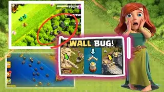 Clash of Clans NEW GLITCH 😱! Walls Floating on Water & Moving Outside Village!|#coc #girlgamer 