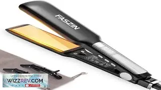 Professional Hair Straightener 1.65inch Wide-Plate Titanium Negative Ion Flat Iron 30s Review