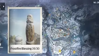 undawn snowy Mountain ||  mt. ollie map  forest guidance part 3