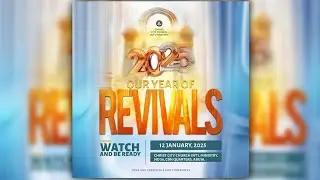 Church Flyer From Scratch to Finish | Revivals Church Flyer Design | How to Design Church Flyer