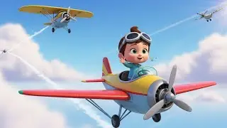Baby Plane Zoom Zoom | Fun Airplane Song for Kids | Nursery Rhymes & Vehicle Songs for Children