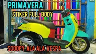 Primavera stiker scoopy full body ala ala vespa primavera