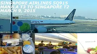 Singapore Airlines SQ 915 Manila to Singapore Boeing 777-200