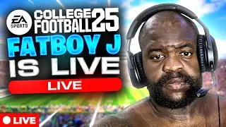 LIVE COLLEGE FOOTBALL 25 Gameplay 🔥 Who Want Smoke?! | FatBoy J Gaming