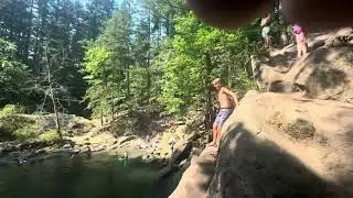 ￼Whatcom falls cliff jump 
