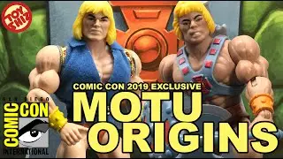 San Diego Comic Con Excl. Masters of the Universe HE-MAN ORIGINS BOX SET by Mattel