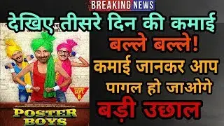 Poster boys third day box office collection |  weekend box office collection | public reviews