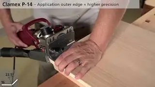 Joining with Clamex P-14 &ndash; 22.5&deg; mitre joint