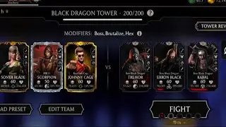 MORTAL KOMBAT BLACK DRAGON TOWER FINAL 200 TOWER BOSS