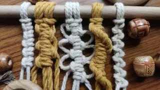 Macrame Basic Design for Beginners | Macrame Basic Pattern | Macrame Simple Knots Tutorial | Macrame