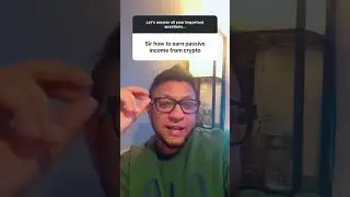 Passive income options in crypto.