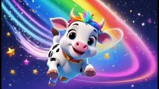 Coco Cow Rides a Rocket | Fun Space Adventure Song for Kids | Zoom, Blast Off, and Sing Along