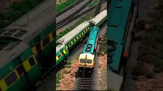 Indian Train Simulator, WDG4 Locomotive Hit Garib Rath Train, Train Game #train #traingame