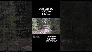 3.4 Acres Deka Lake, BC $750,000