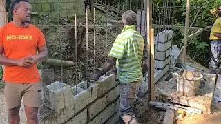 Project X || finishing up casting the porch foundation || running out blocks