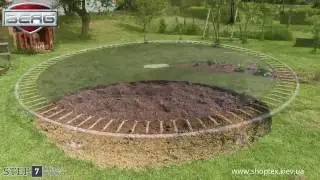Сборка батутов BERG InGround Favorit